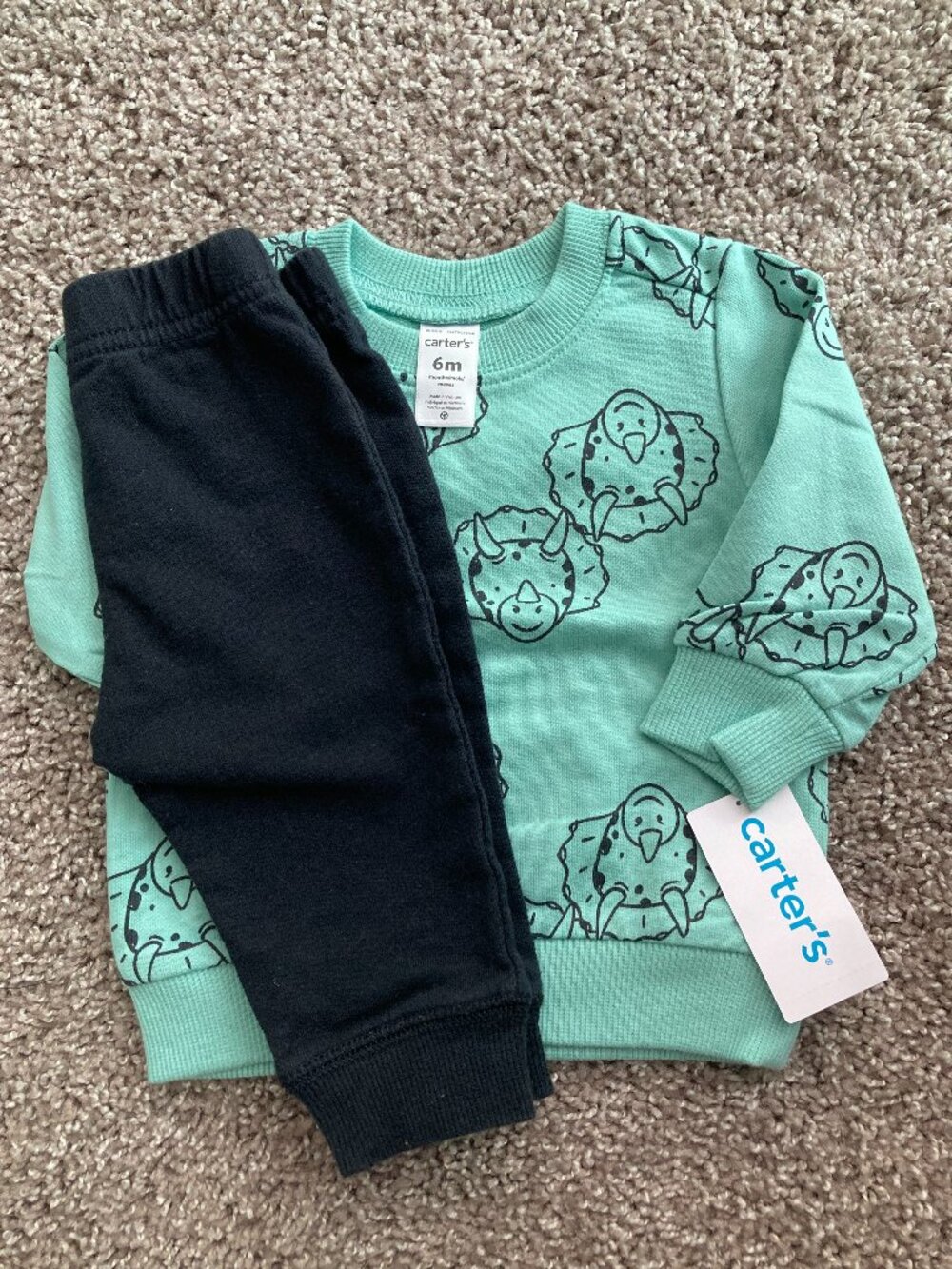 Carters Dino Sweater Set Size 6mo
